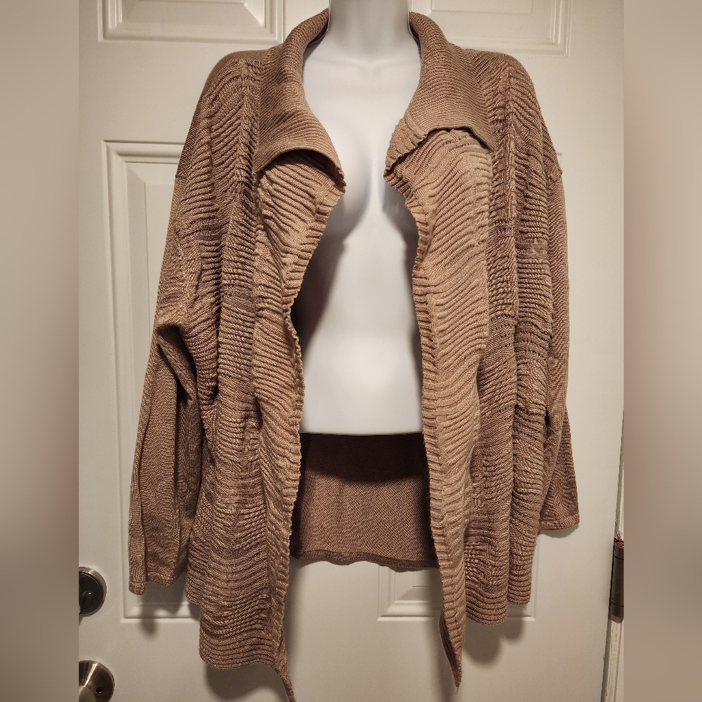 Tan cardigan